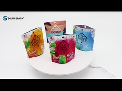 Запахоустойчивый цип каннабис упаковочные пакеты на заказ пластиковый Майлар марихуана трава стоять вверх мешок